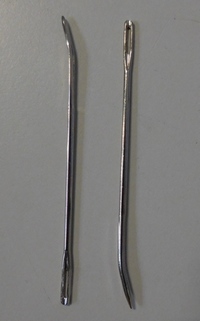 Teppich-Garniernadeln mit gebogenen Spitze 7.5 cm, pro 10 St.